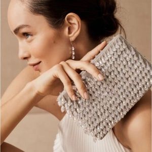 Crystal Evening Bag with removable handle. Never worn in perfect condition.